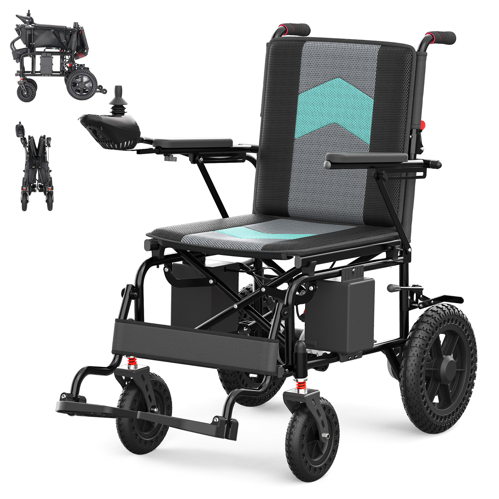 Used Foldable Intelligent Electric Power Mobility Wheelchairs Power All Terrain