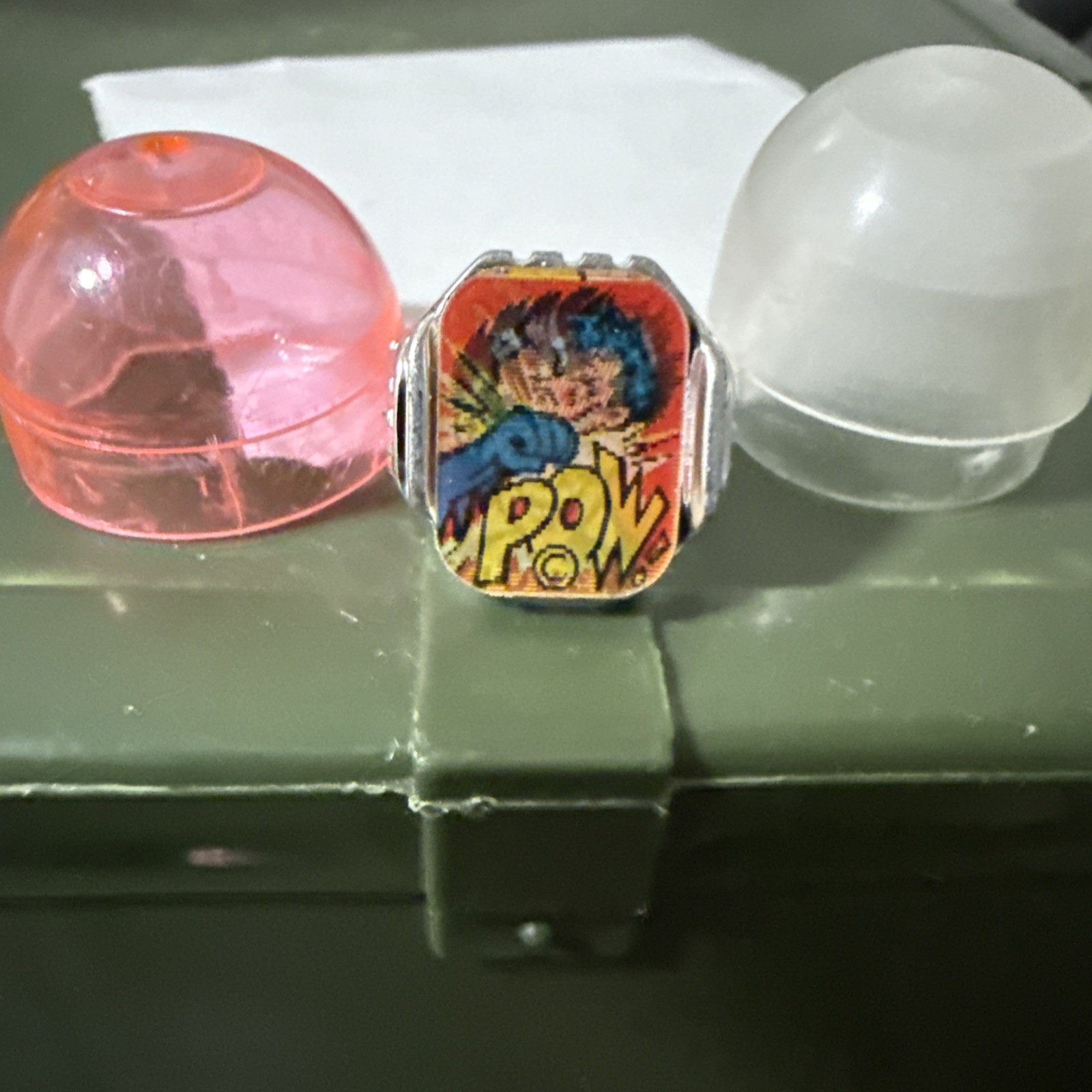 VTG 1960s Vari-Vue Joker Flicker Ring Batman K.G. Inc. N.Y. With OG Gumball Case