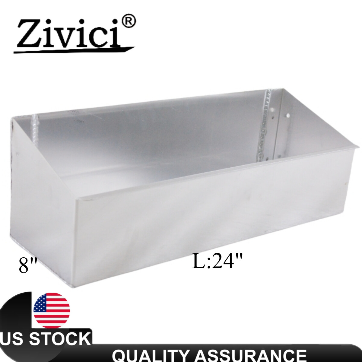 24" Aluminum Large Universal Storage Container for Enclosed Trailer/Garage