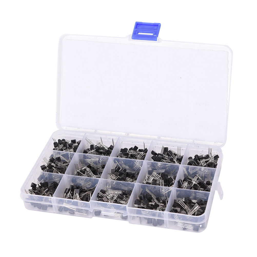TO-92 Assortment NPN PNP DIY kit 15 value 600pcs Transistor