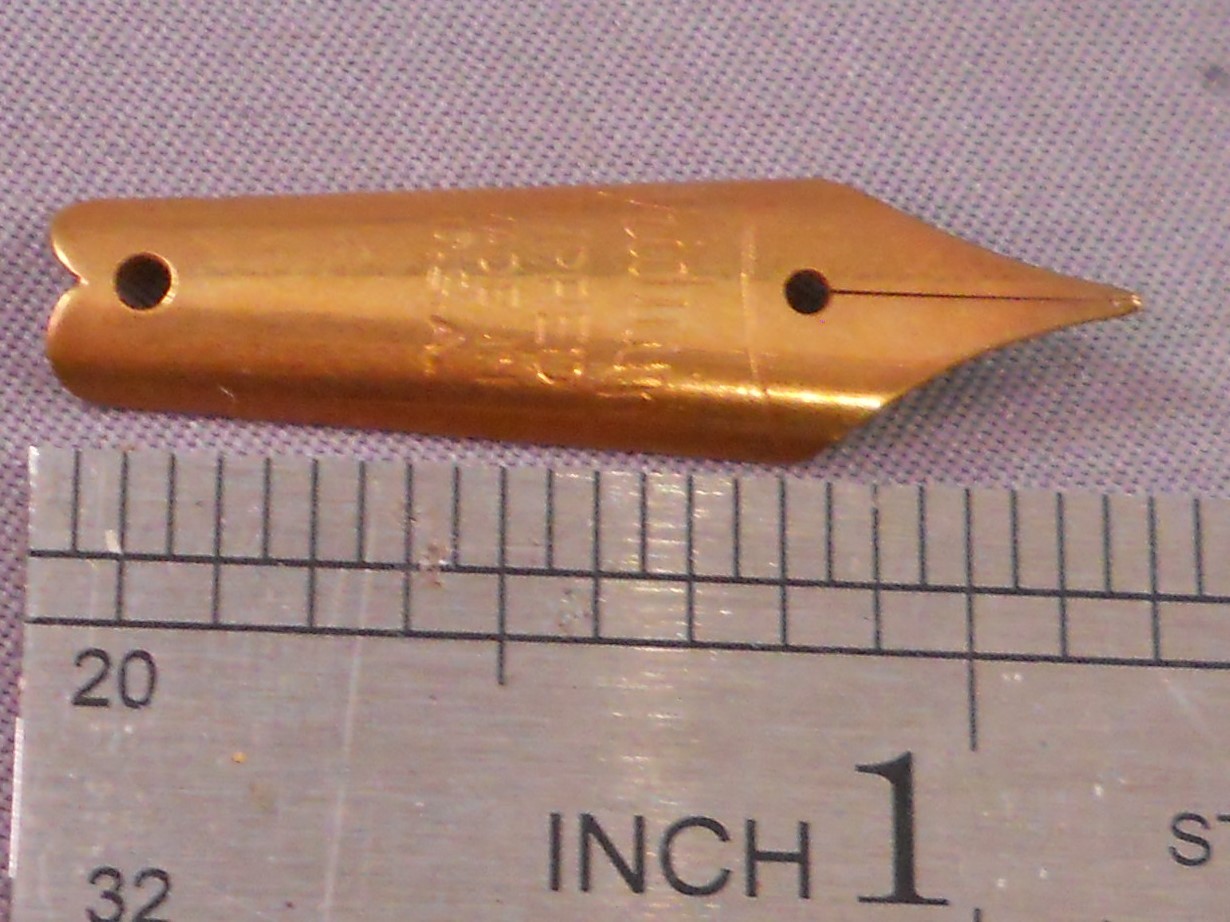 Fountain Pen Nib Vintage #8 Gold Plated Nib --new old stock--iridium tipped