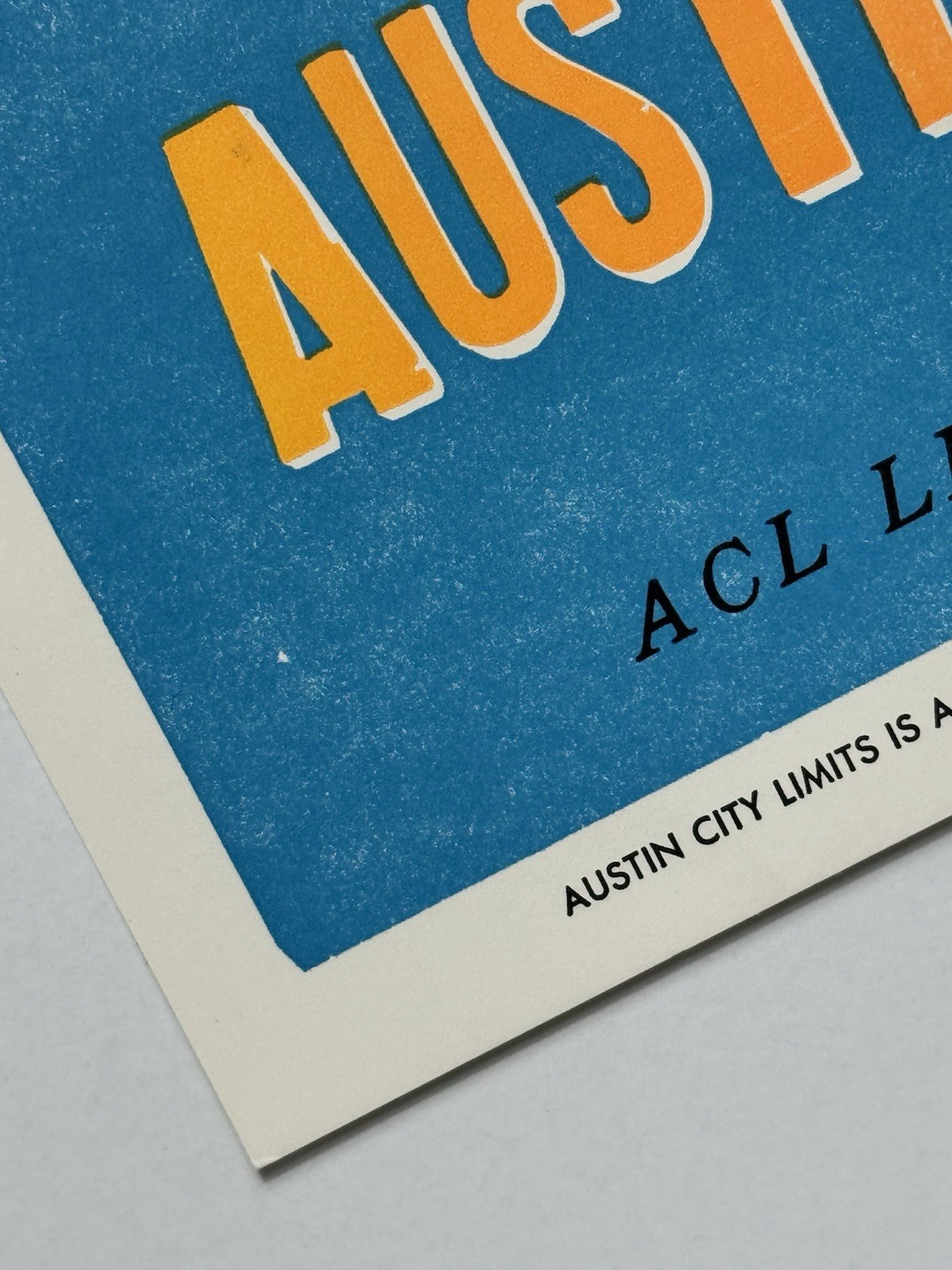 Brandi Carlile Poster Austin TX Moody 2022 Official #’d Letterpress RARE X/300