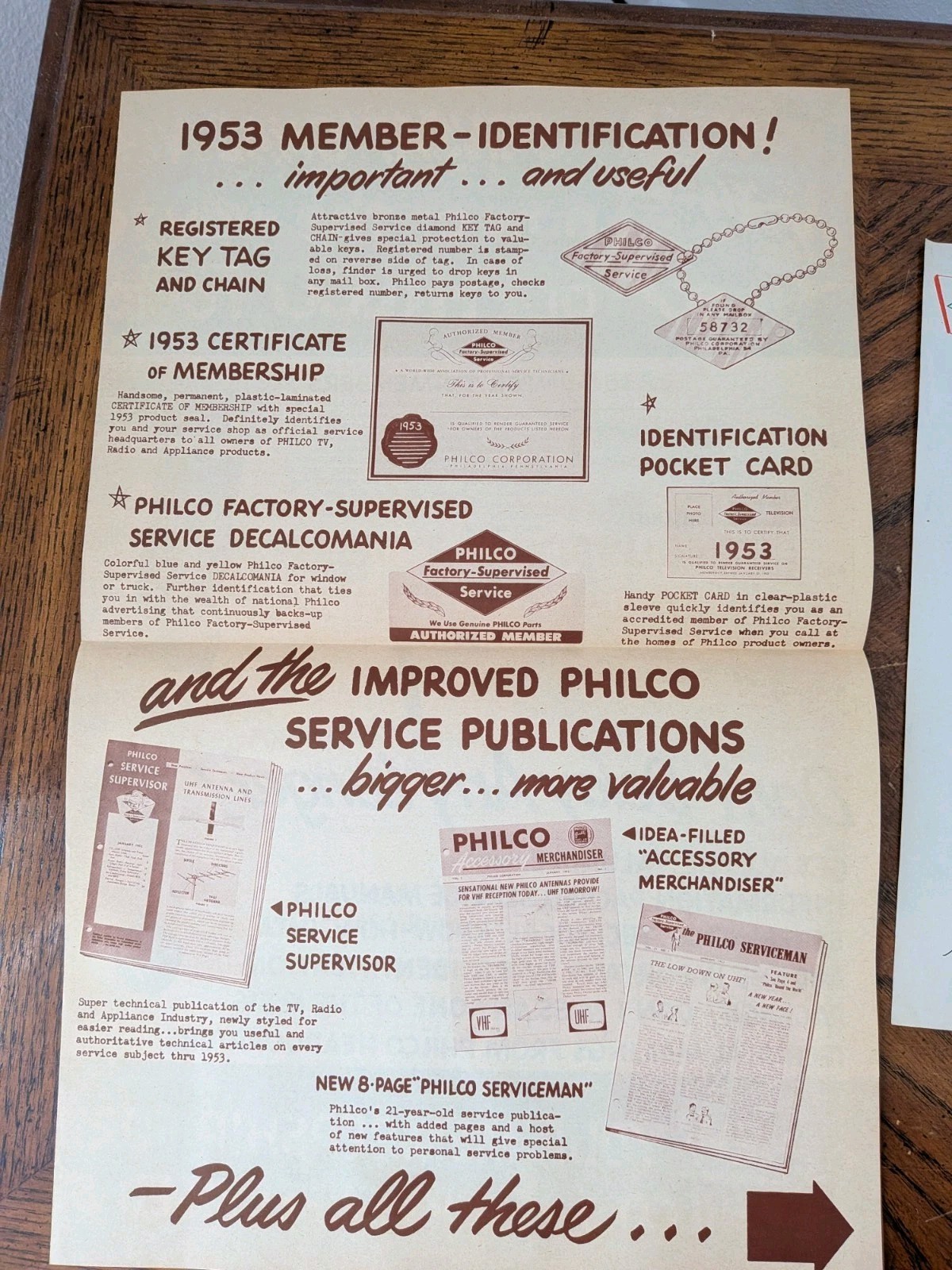 Large Lot Philco Salesman Dealer Advertising Items