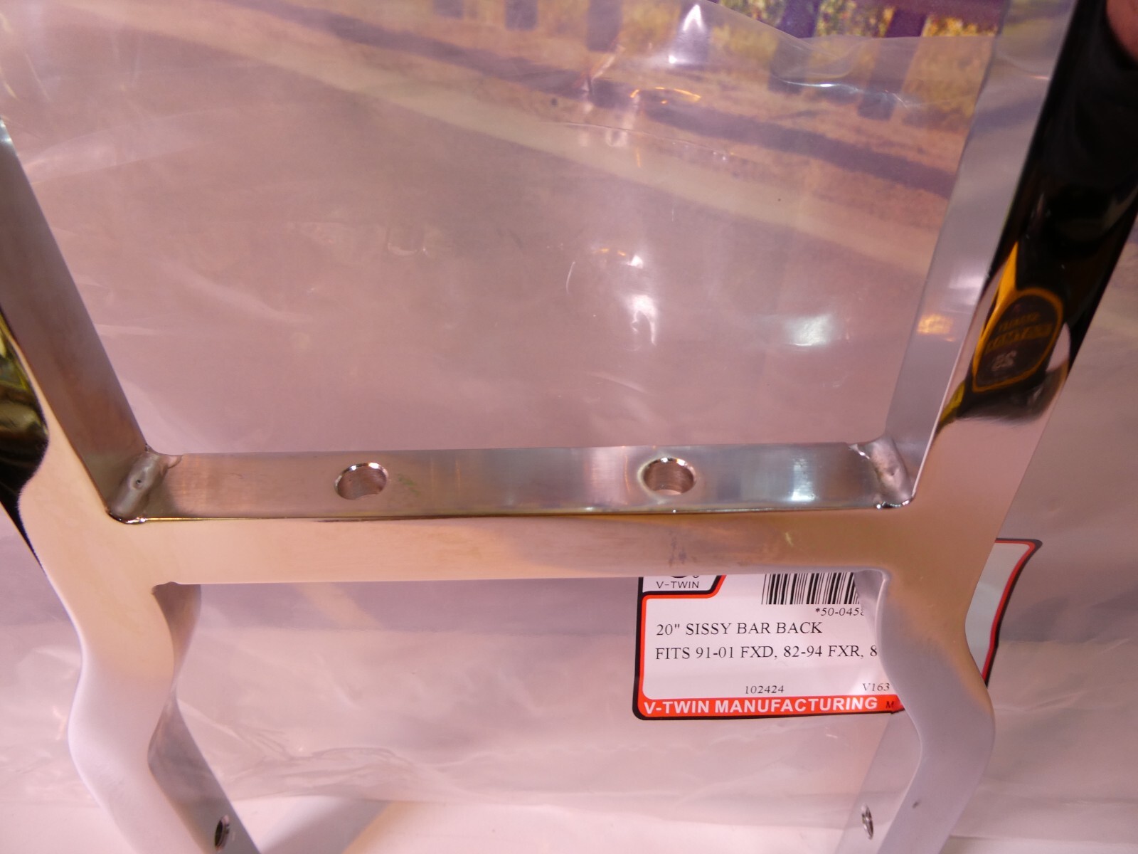 Harley 20" Tall Sissy Bar Chrome FXR 82-94 FXD 91-01 XL 82-03 V-Twin 50-0458 X3