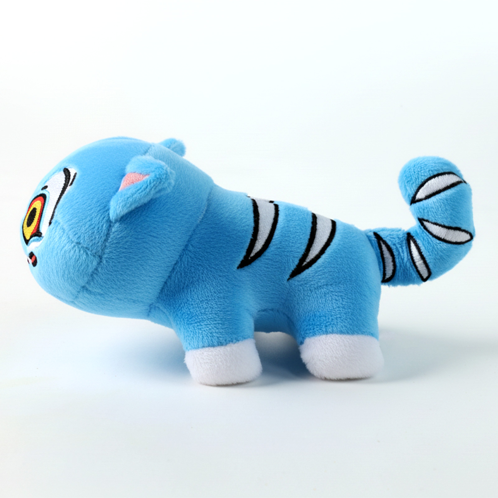 Derpy Blue Tiger Minhwa Plush - 7 Inch Plush WITH FREE KEYCHAIN