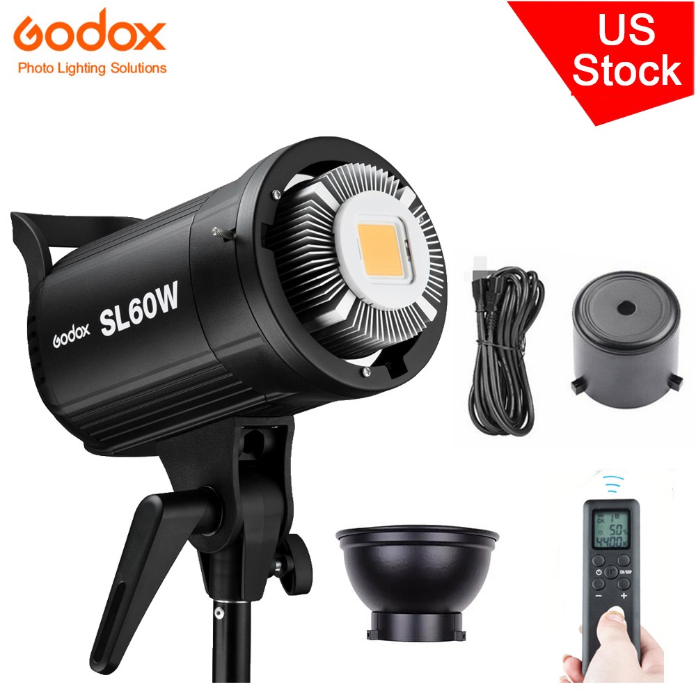 GODOX SL60W LED Video Light 60Ws 5600K LED Continuous Light with Remote Control