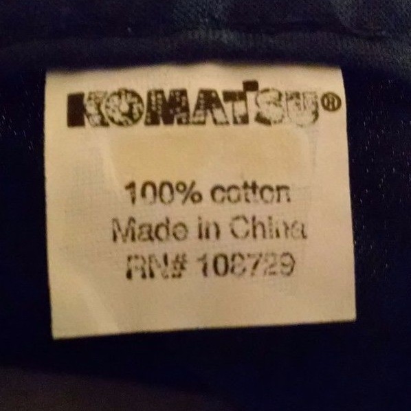 Komatsu Hat Baseball Ball Cap Blue Red White Adjustable Metal Buckle Cotton VGC