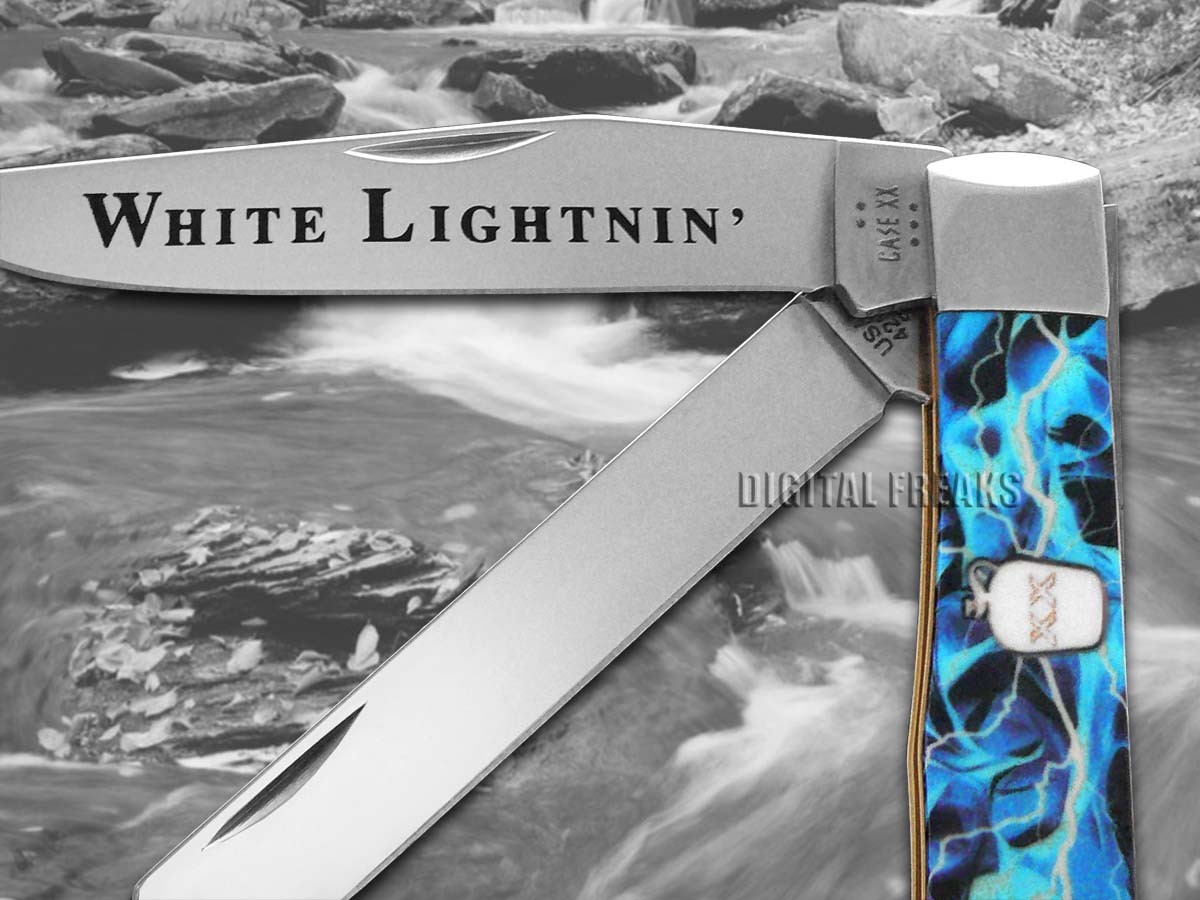 Case xx Knives Trapper White Lightning 1/300 64239 Pocket Knife Stainless
