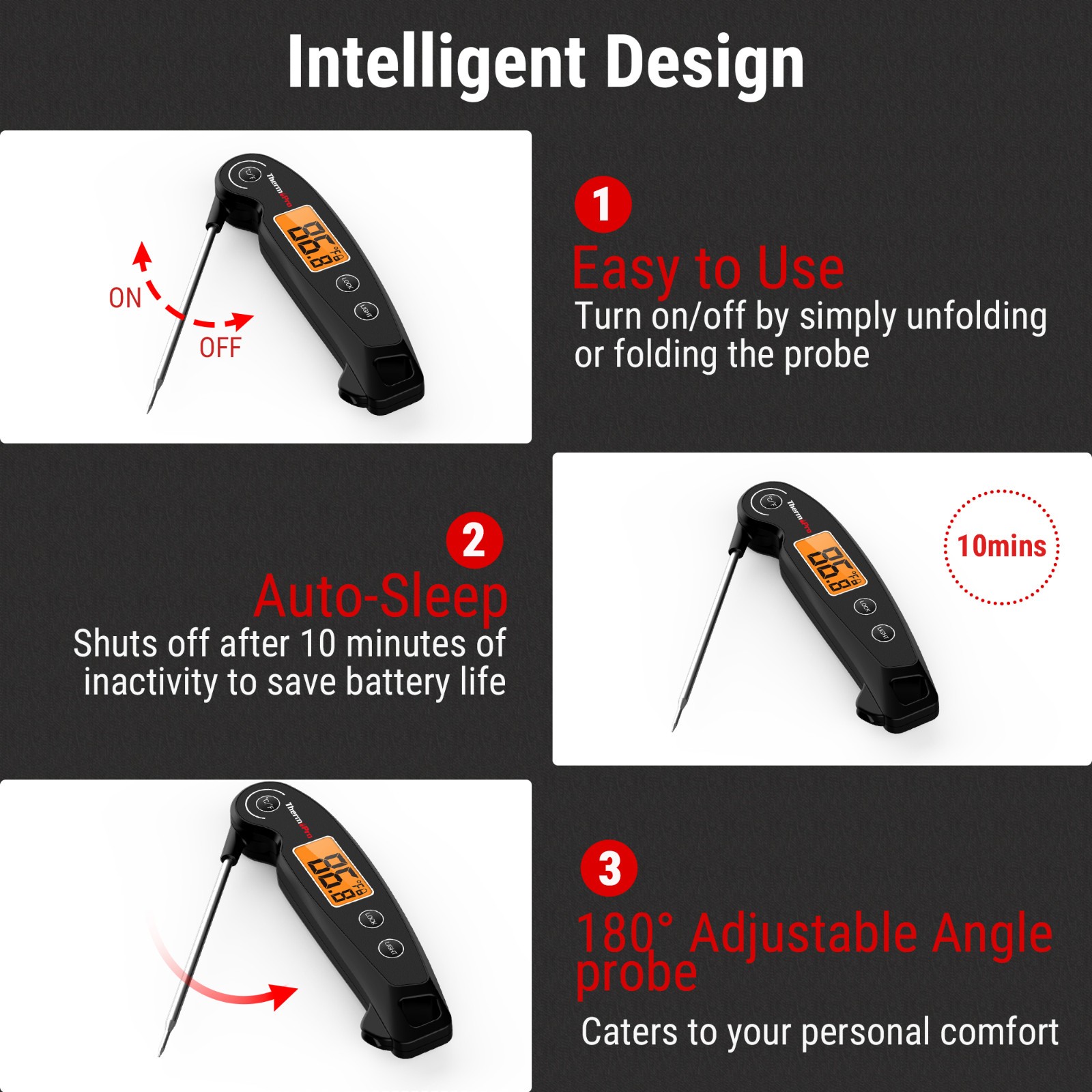 ThermoPro TP960 500ft Wireless Meat Thermometer + FREE Instant Read Thermometer