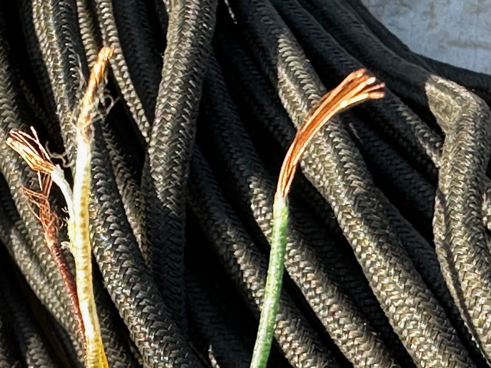 1 meter Siemens 1930s 4-Core Fabric Cable 22AWG Copper Berlin Rare