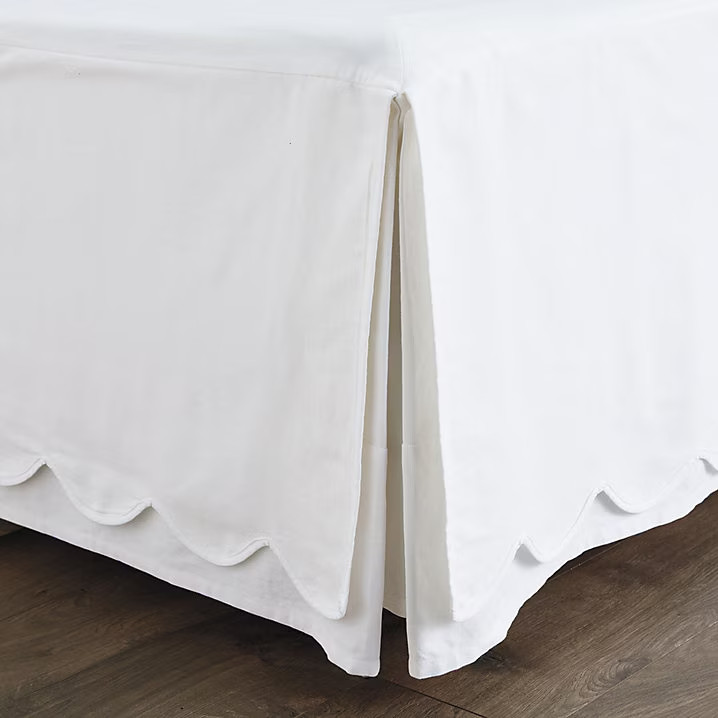 Ballard Designs Emma Scalloped Bed Skirt - No Import Fees