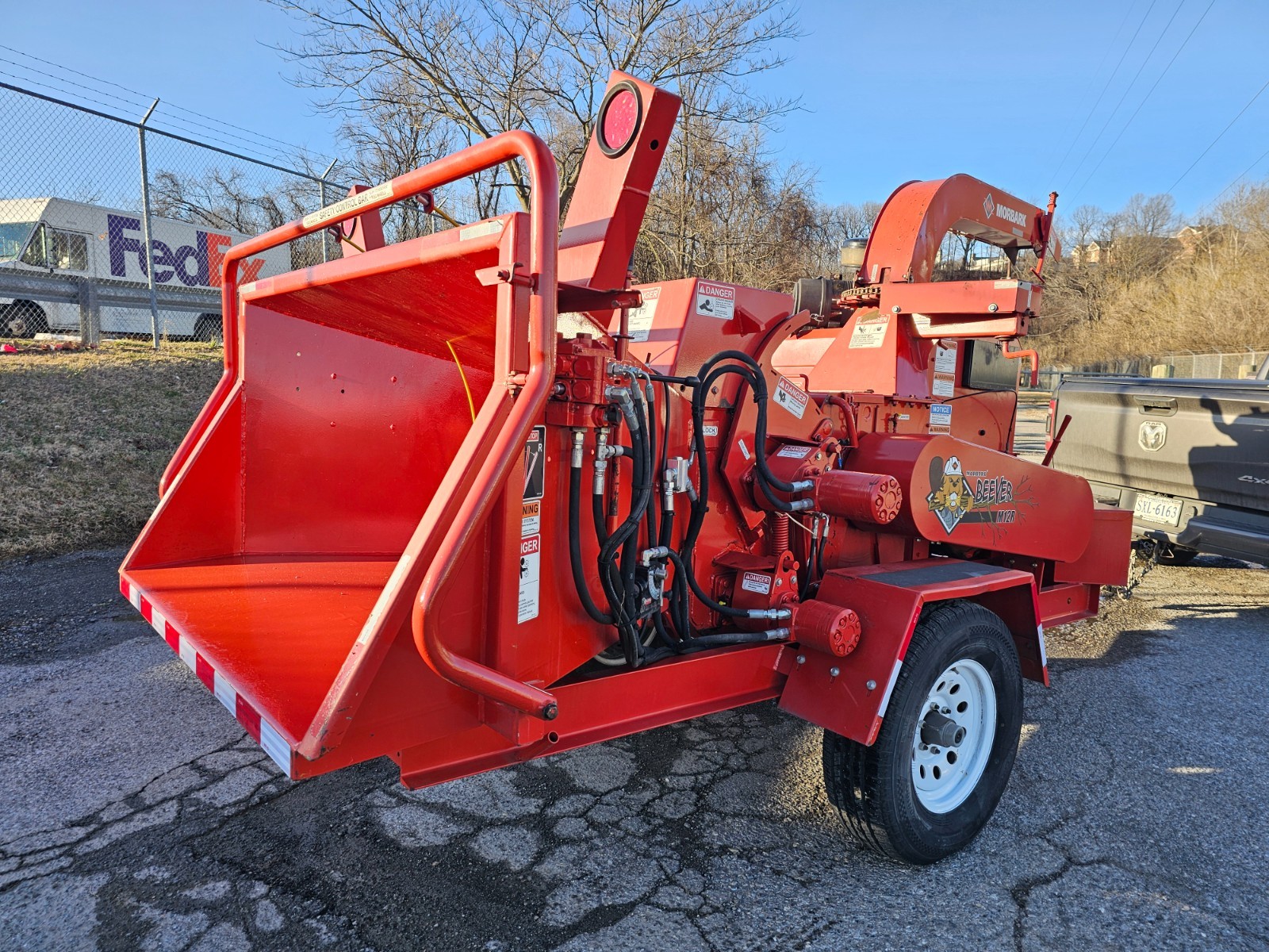 Morbark Beever M12R 367 Hours Auto Feed Perkins Turbo Diesel 12" Wood Chipper