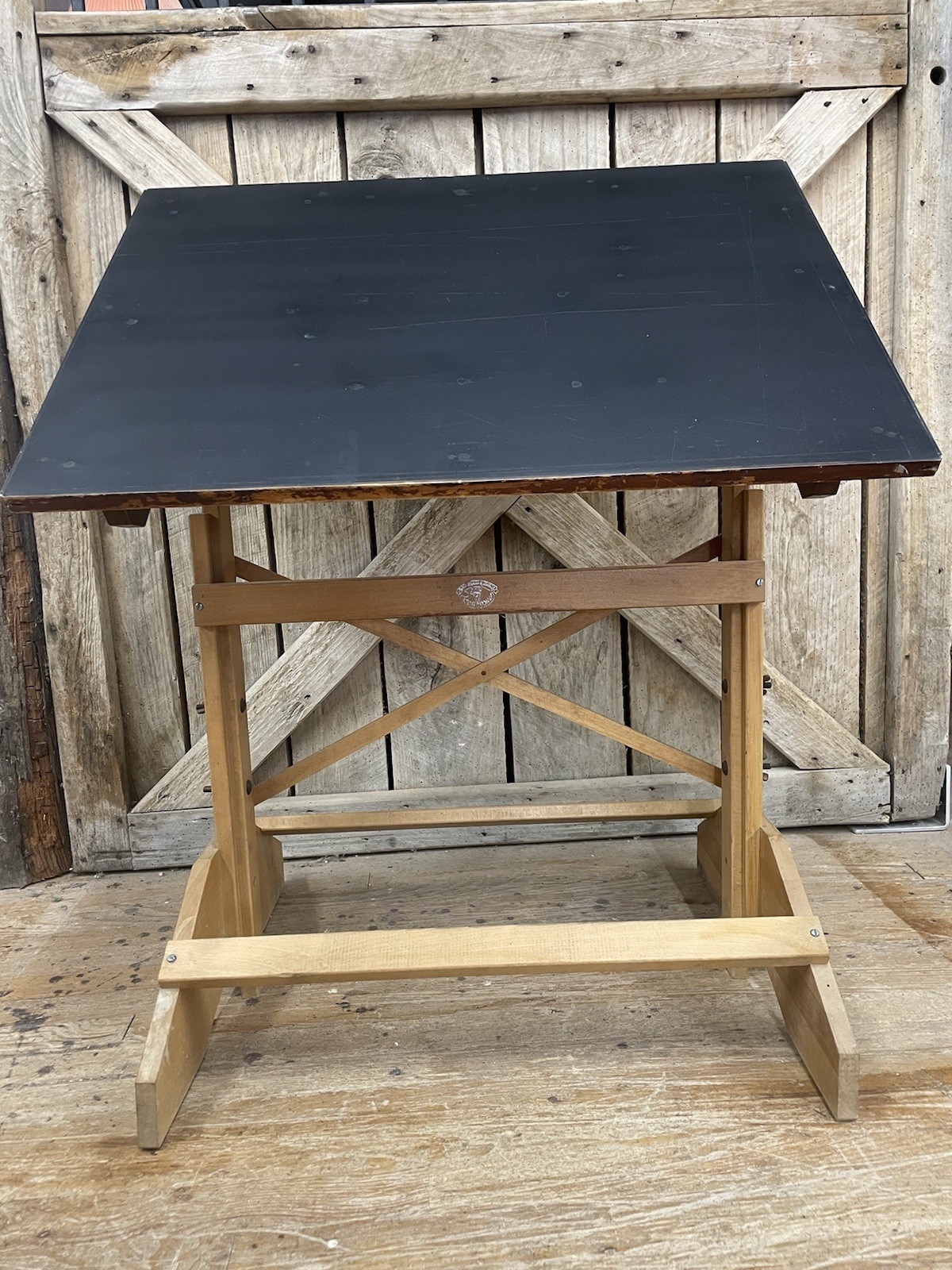 Vintage ANCO-BILT DRAFTING TABLE maple Adjustable tilt and height