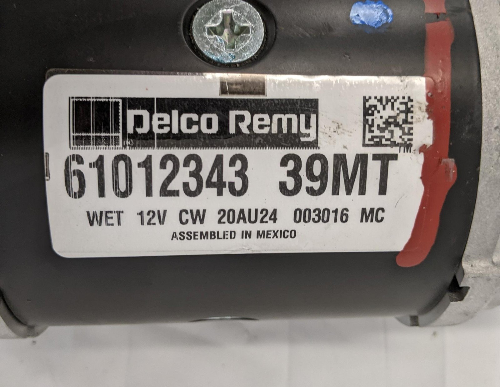 Used Delco Remy 12V 39MT Starter Motor Assembly-P/N 61012343
