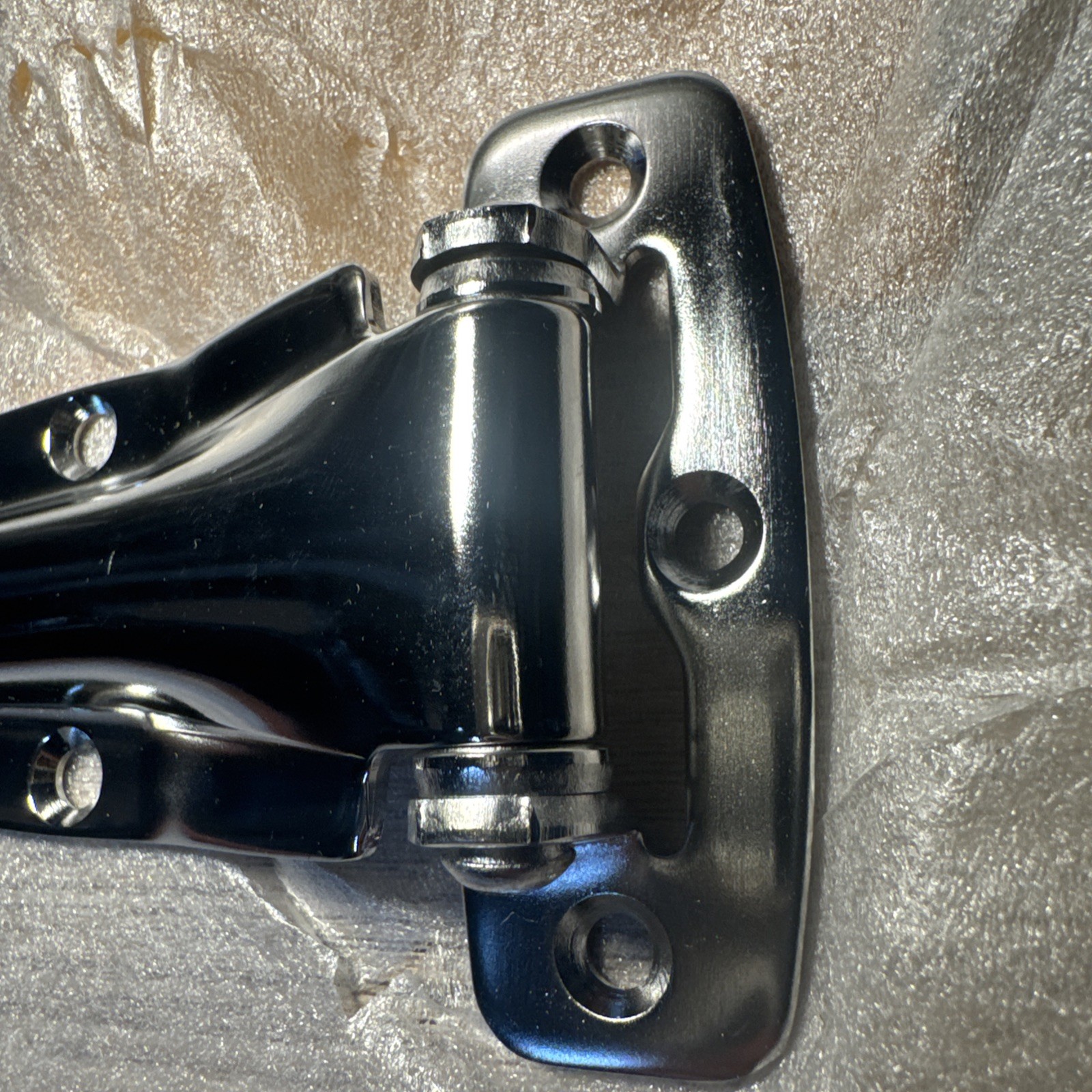 Chrome Smoker Hinge Walk in Refrigerator Cooler BBQ Pit Flush Trailer Parts bolt