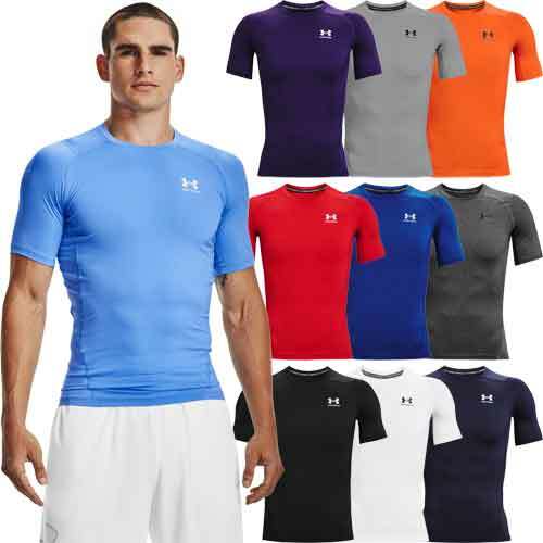 Under Armour Short Sleeve Compression Shirt UA Workout T-Shirt 1361518