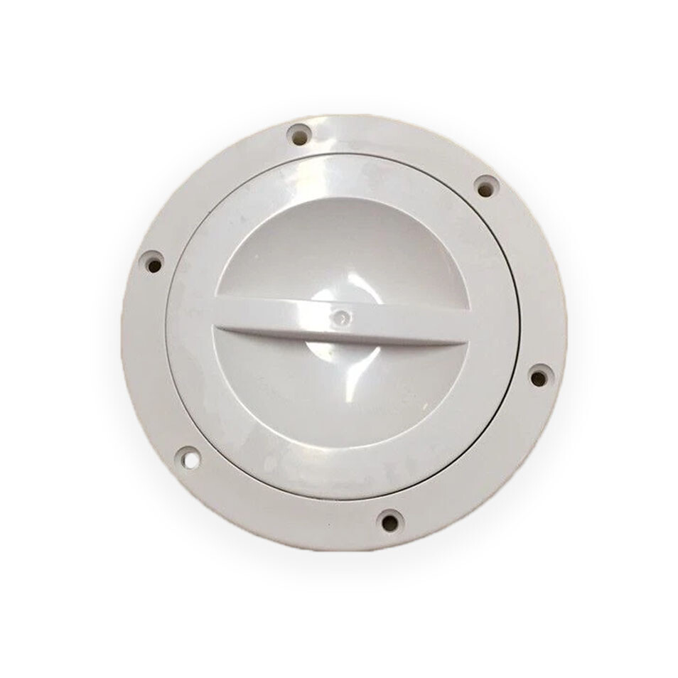 5" Round Access Hatch Cover for RV Marine Boat - White - Valterra