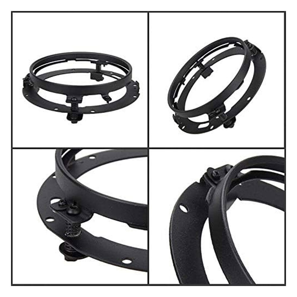 7" inch LED Headlight Hi Lo + Bracket Mounting Ring For Harley Street Glide FLHX