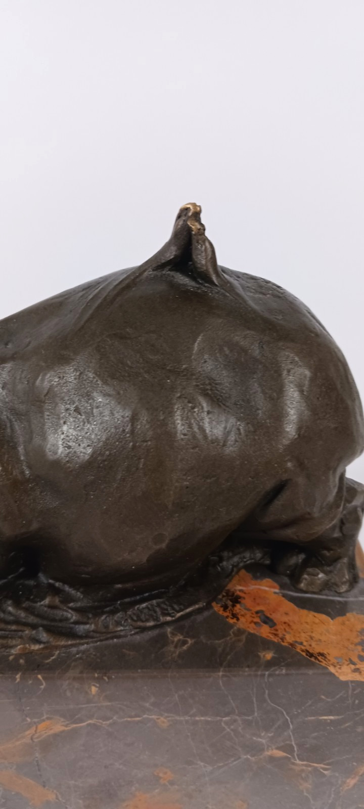 Statue Sculpture hippo Wildlife Art Deco Style Art Nouveau Style Bronze Figurine