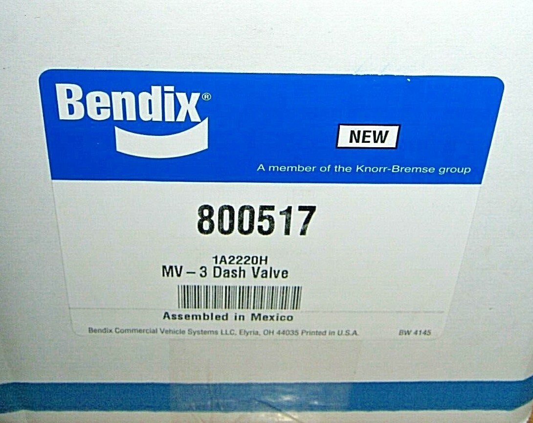 *NEW* OEM GENUINE BENDIX MV-3 PARKING AIR BRAKE DASH CONTROL VALVE pn - 800517