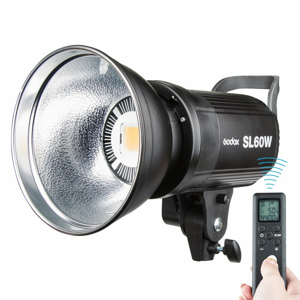 GODOX SL60W LED Video Light 60Ws 5600K LED Continuous Light with Remote Control