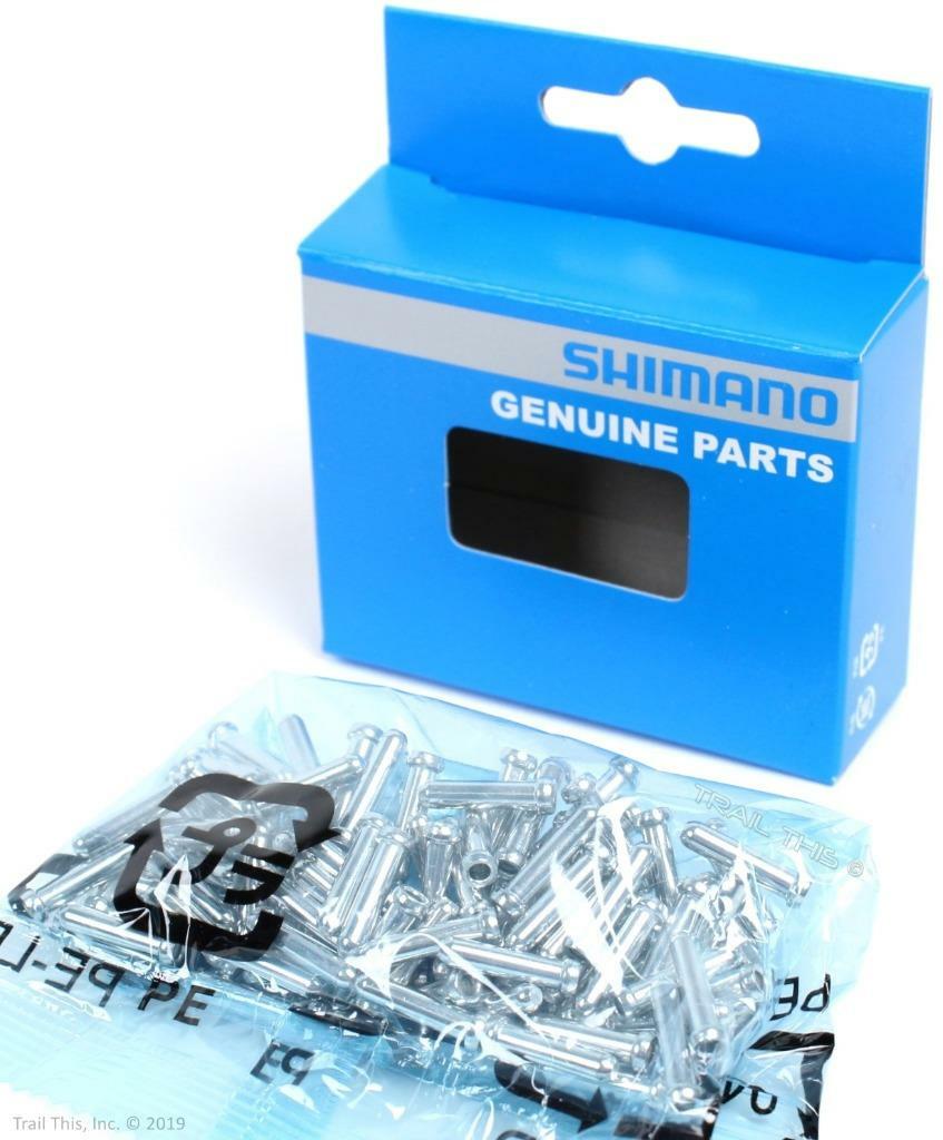 100 Shimano Brake Inner Caps Bike Cable End Crimps for 1.6mm Brake Cable