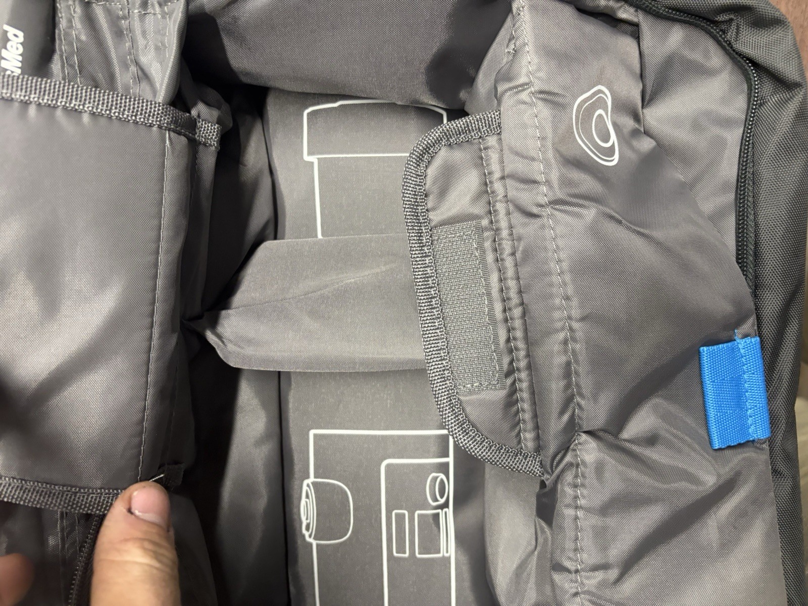 ResMed Travel CPAP Carry Case Organizer Bag Padded Gray OEM