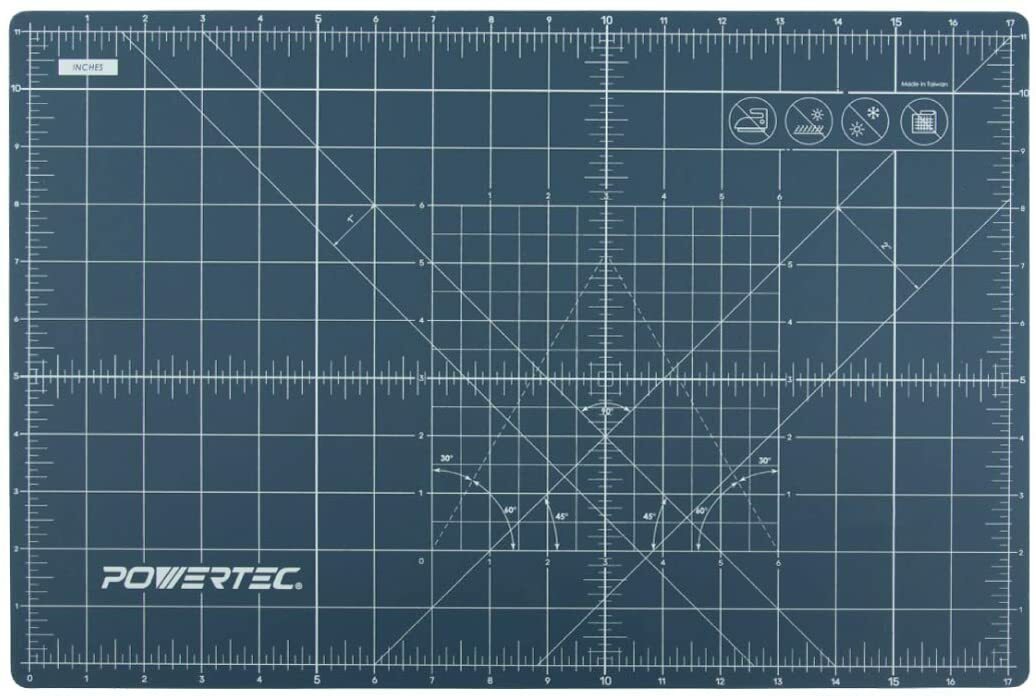 POWERTEC Cutting Mat 12" x 18" x 3 mm Triple Layered (61001)