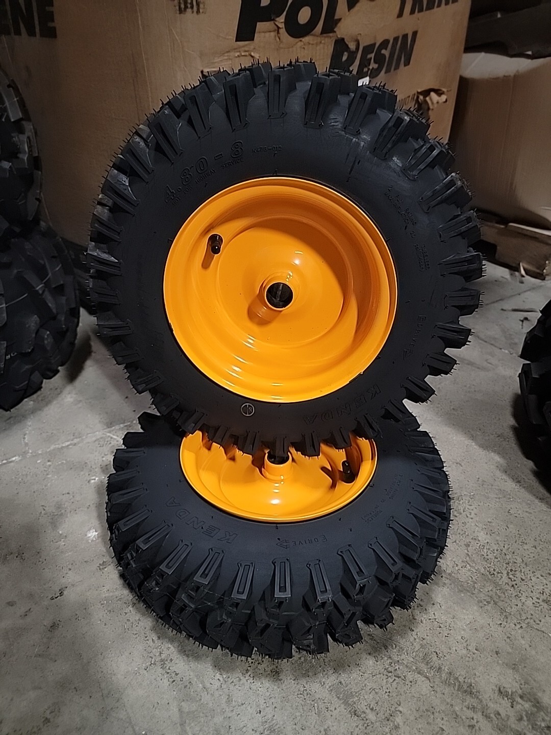 Set of (2) 4.80-8 Husqvarna 2 Ply Tires Wheels Tire Husqvarna Kenda -DK