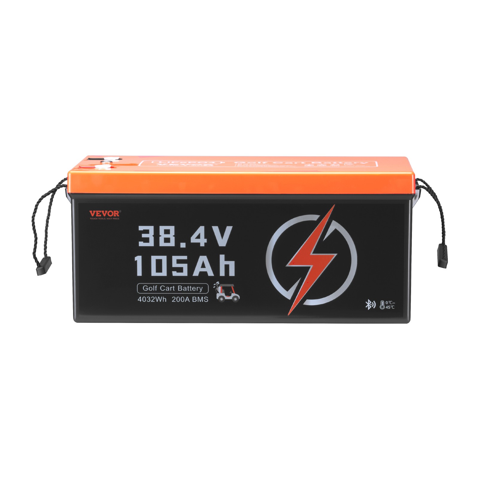 VEVOR 36V 105Ah Golf Cart Lithium Battery 20A Charger LCD Monitor & 4000+ Cycle