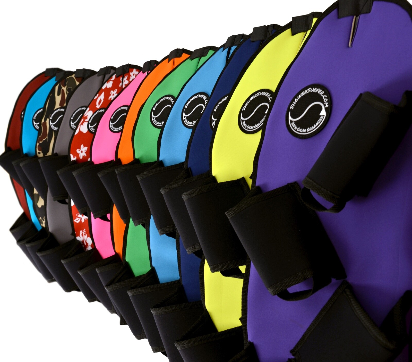 Shower & Bath Organizer - RV Camper Storage Caddy - Neoprene Fabric for Bathroom