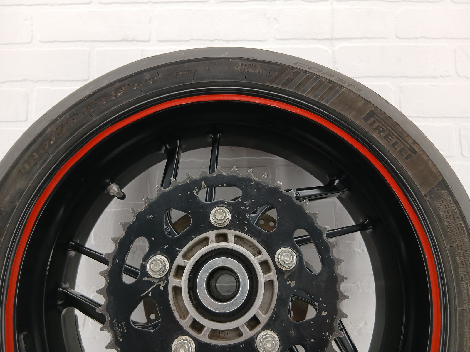 Ducati 899 959 Oem Rear Wheel STRAIGHT Rim Cush Drive Tire Pirelli 50221612ab