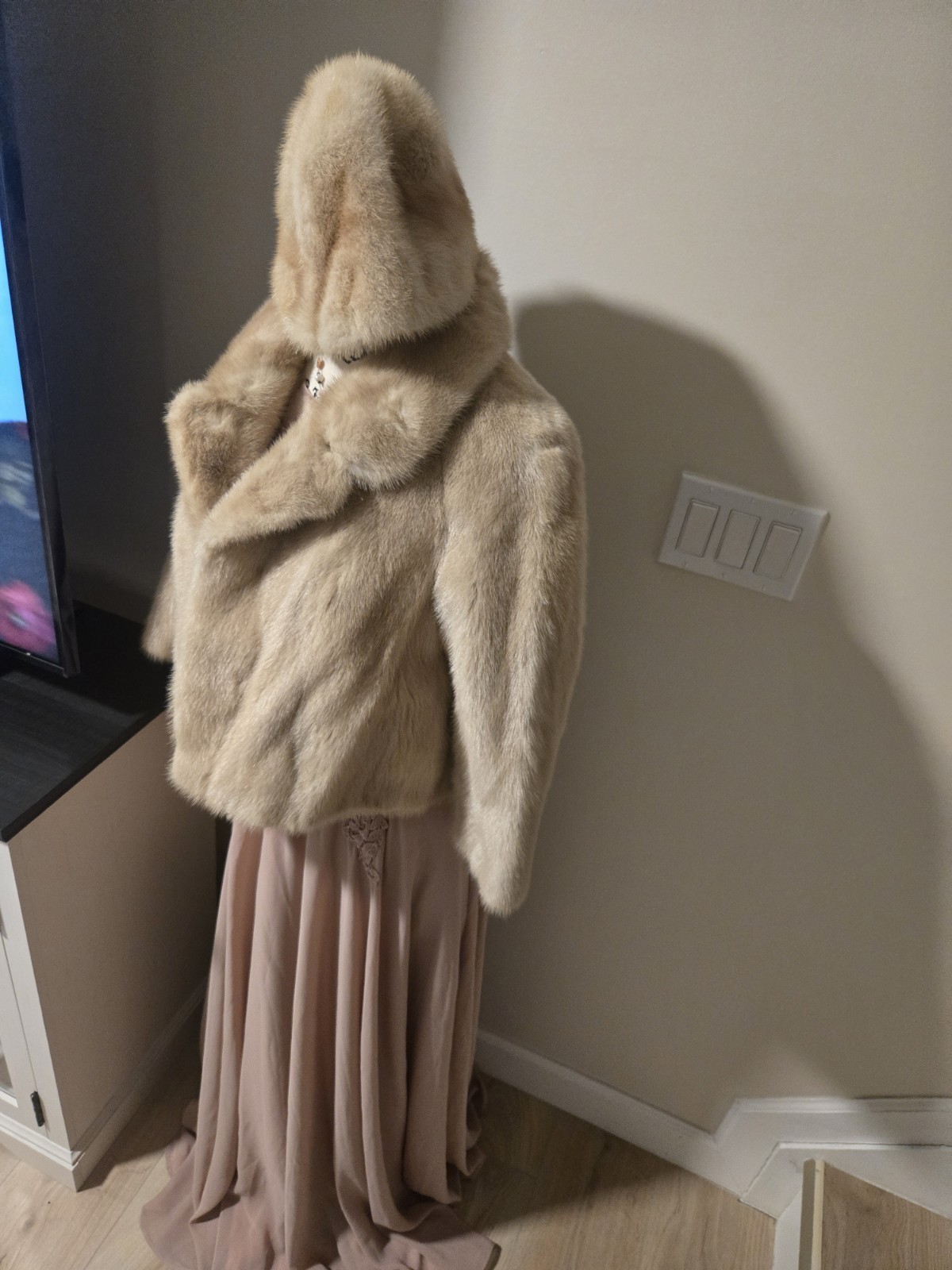 Natural Blond Mink Hat Vintage Slavic Style Women's Winter Hat See Pictures