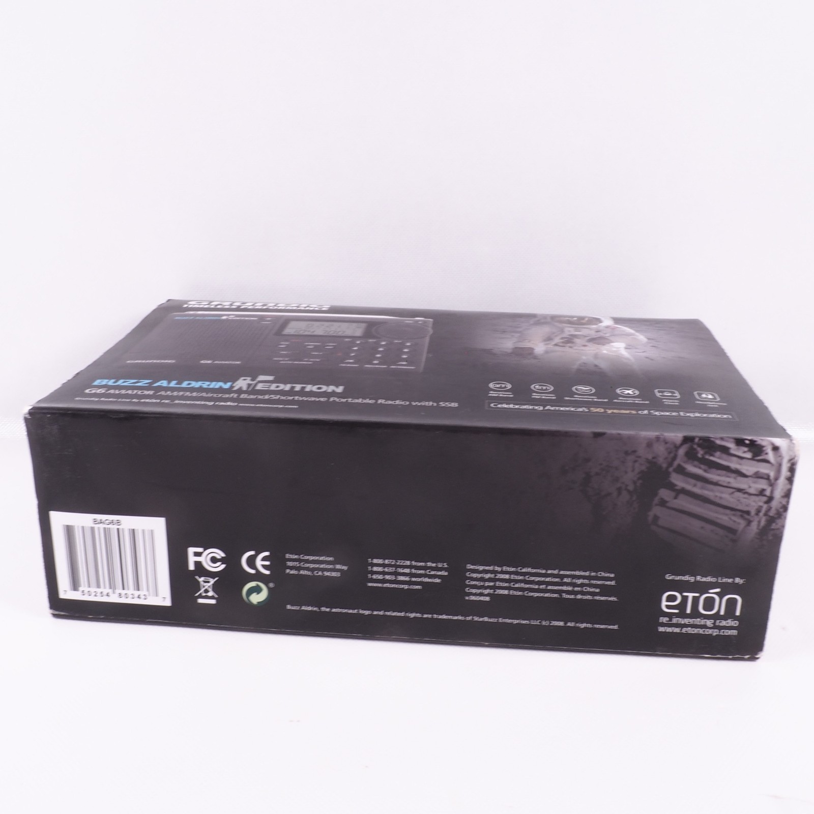 Grundig G6 Aviator Shortwave Radio Buzz Aldrin Edition AM/FM/Airband Boxed