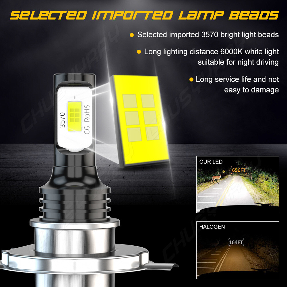 Ultra Hi/Lo LED AC/DC Bulb for Arctic Cat 0109-735 12v 60/60w A5988 Bright White