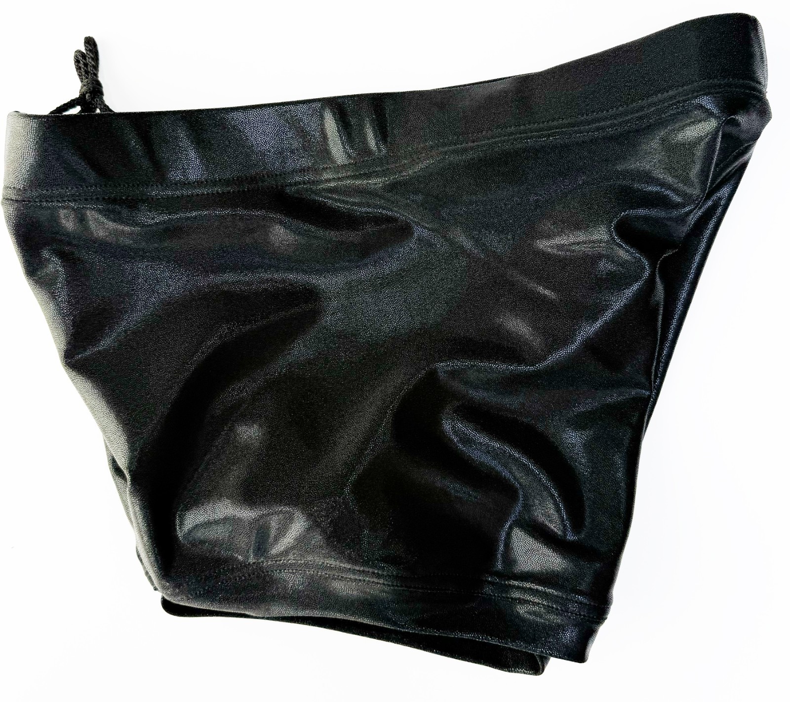 Pro Grade Wrestling Solid Black Wrestling biker shorts trunks tights gear