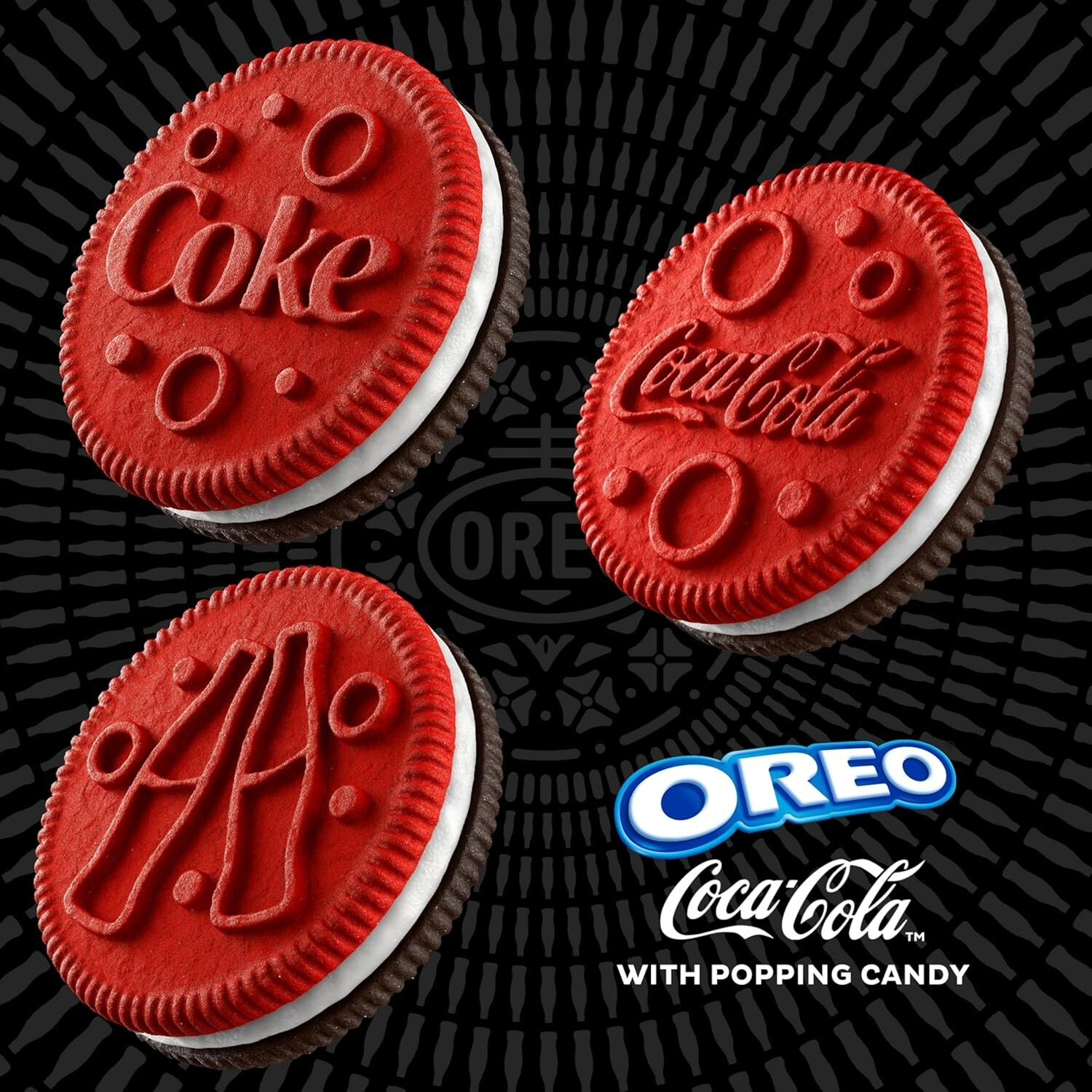 Limited Edition Oreo Coca Cola Flavor Cookies with Popping Candy 10.68oz Coke