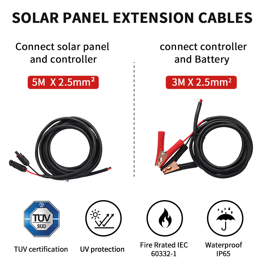 Dokio 100w 200w Rigid Monocrystalline Solar Panel Kit for Home/Caravan/RV/Boat