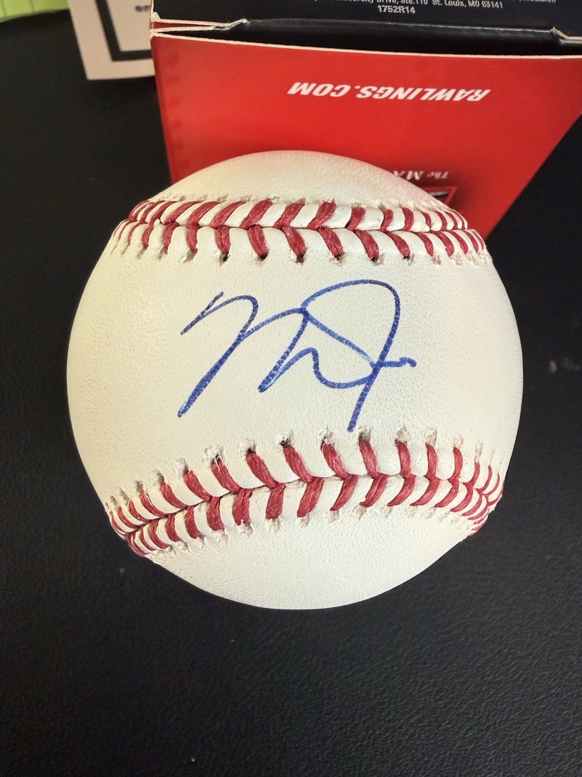 MIKE TROUT Signed AUTO Autograph OML Baseball MLB Authentic COA # VS687507 (bj)