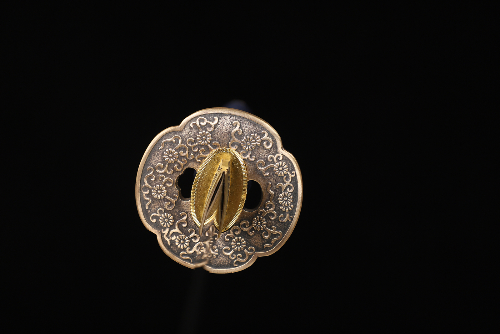 Clay Temperped T10 Steel Japanese Samurai Sword Katana Brass Tsuba Full Tang