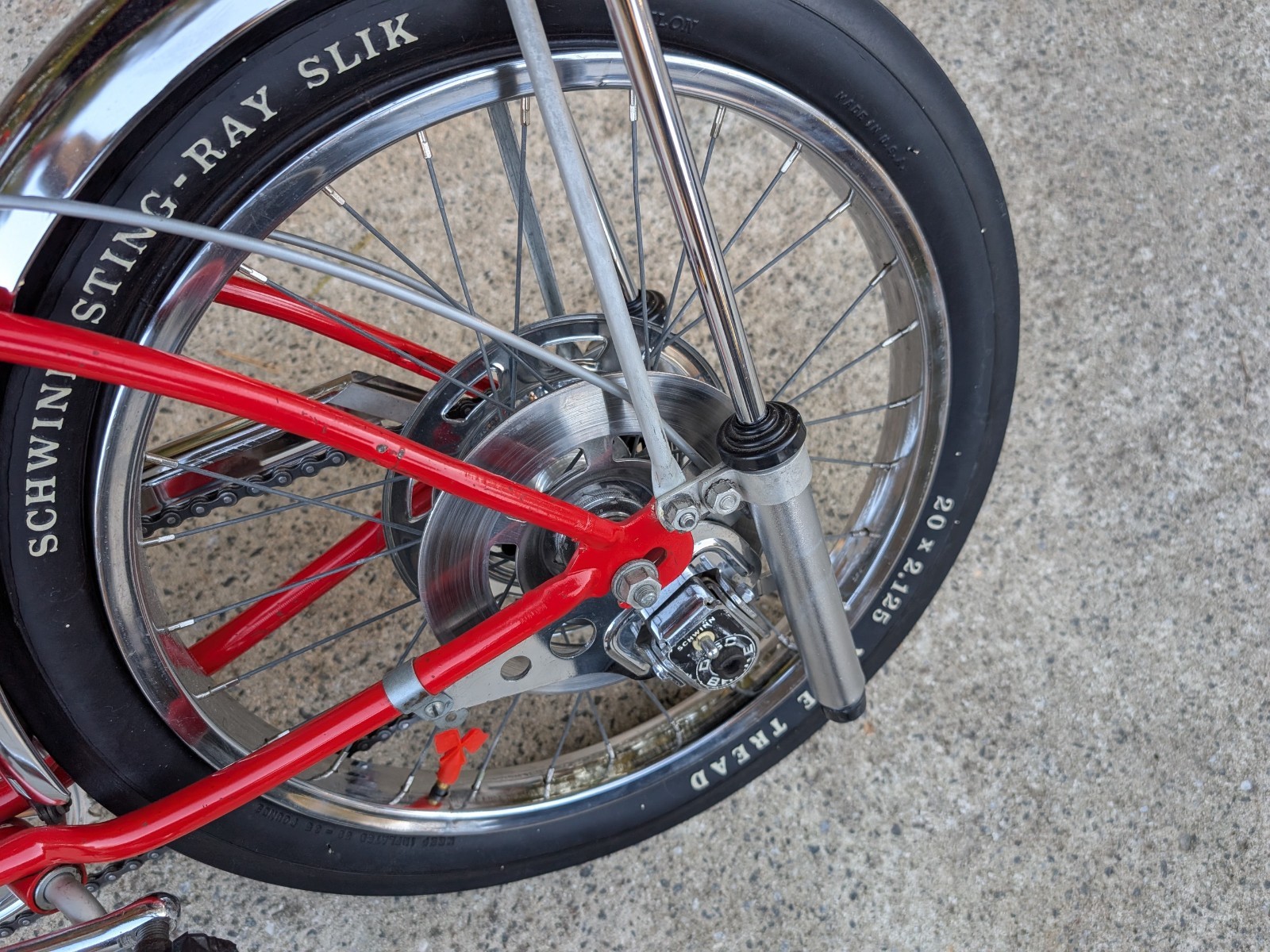 SCHWINN 1973 SUNSET ORANGE KRATE Bicycle 5 speed STINGRAY 20 inch Bike ORIGINAL