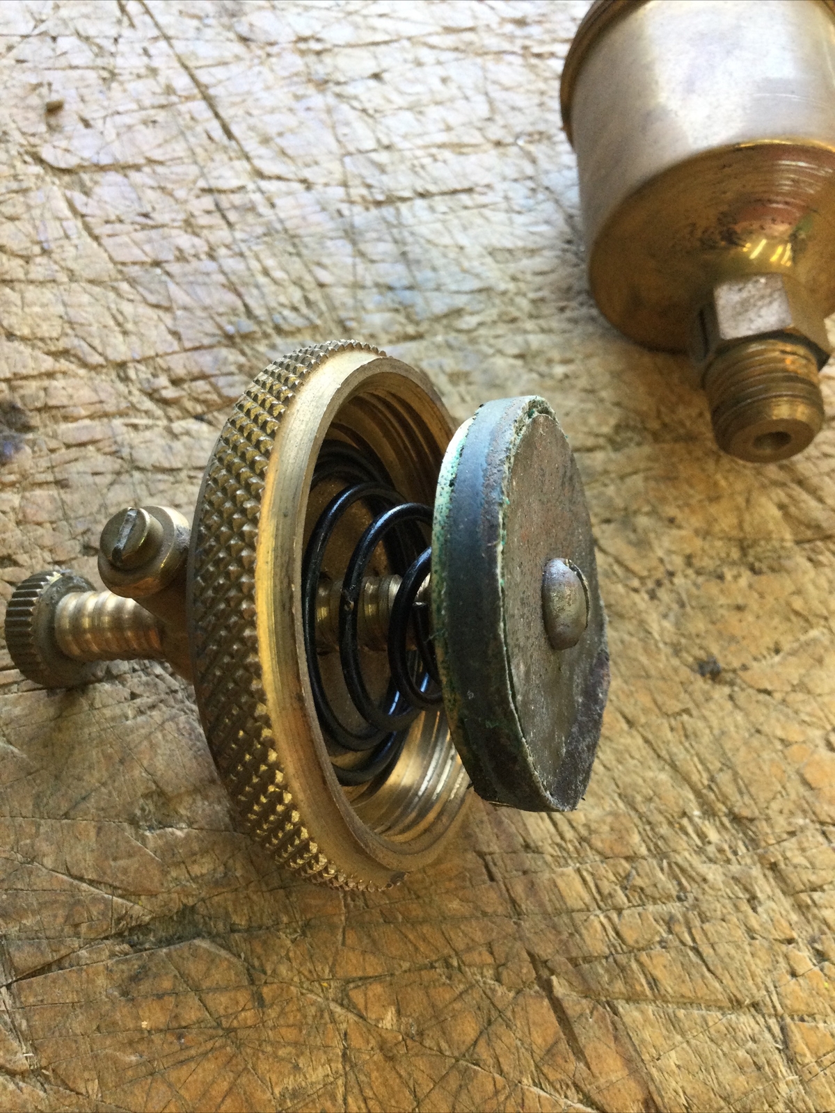 1 Vintage LUNKENHEIMER MfG.CIN OH IDEAL No 1 BRASS GREASE CUP HIT & MISS