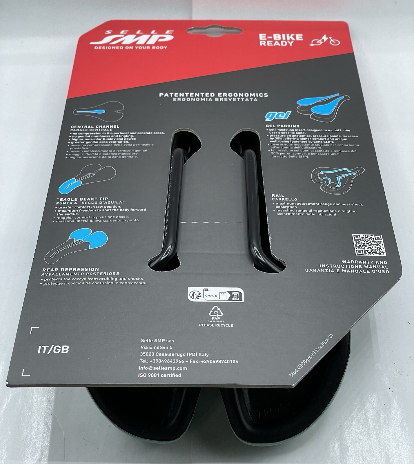 Selle SMP Extra Celeste Saddle Made In Italy NEW