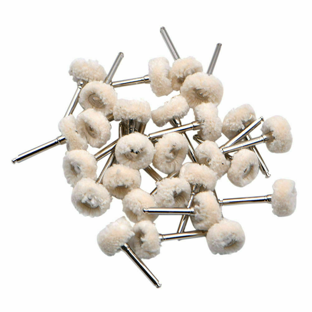 10 Pcs Dental  Polishing Wheel Cotton Polisher Prophy Brushes For Rotary Tool