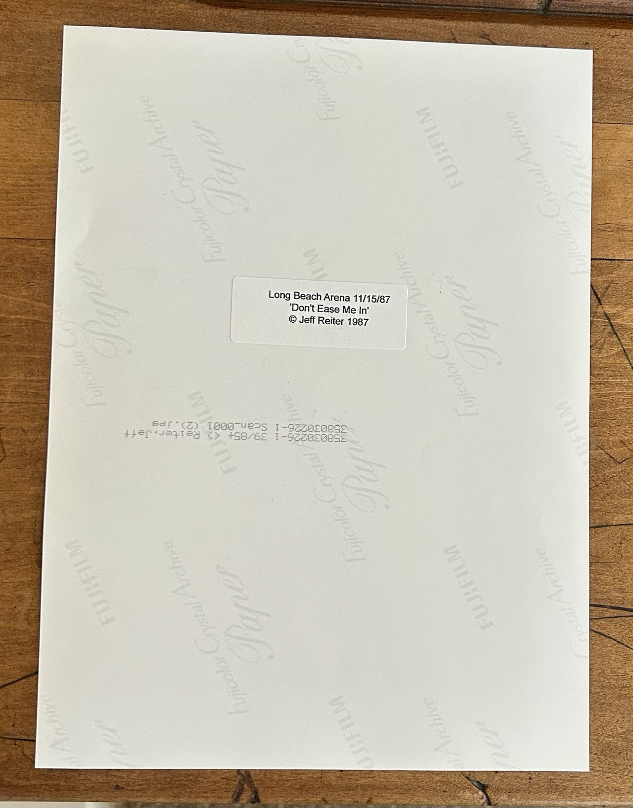 Grateful Dead 8x10 Picture Print Jerry Garcia Music Band Photo 11/15/87 Vintage