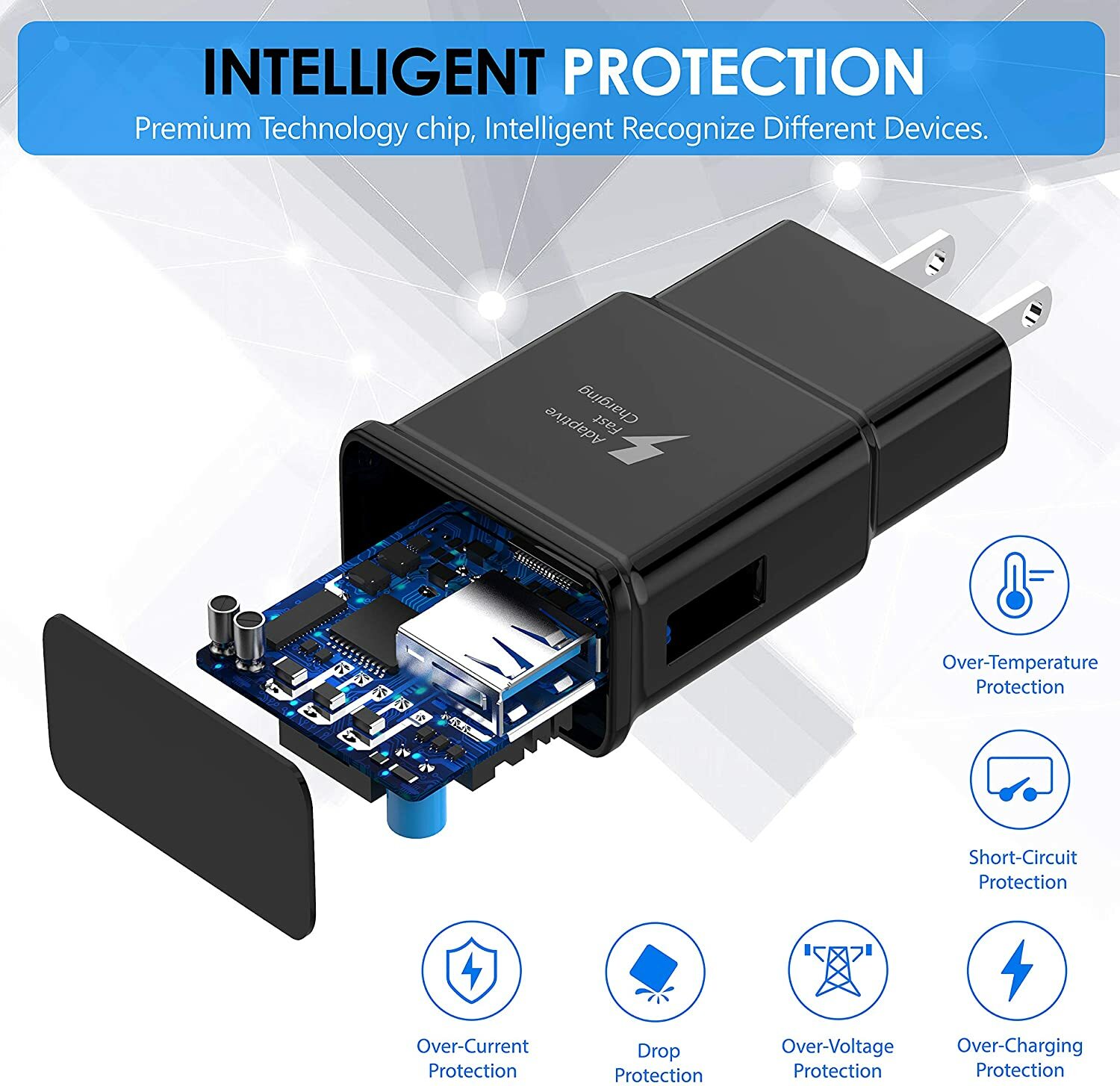 For Samsung S25 S24 S23 S22 S21 20 Fast Charger Plug USB Power Adapter Block Lot