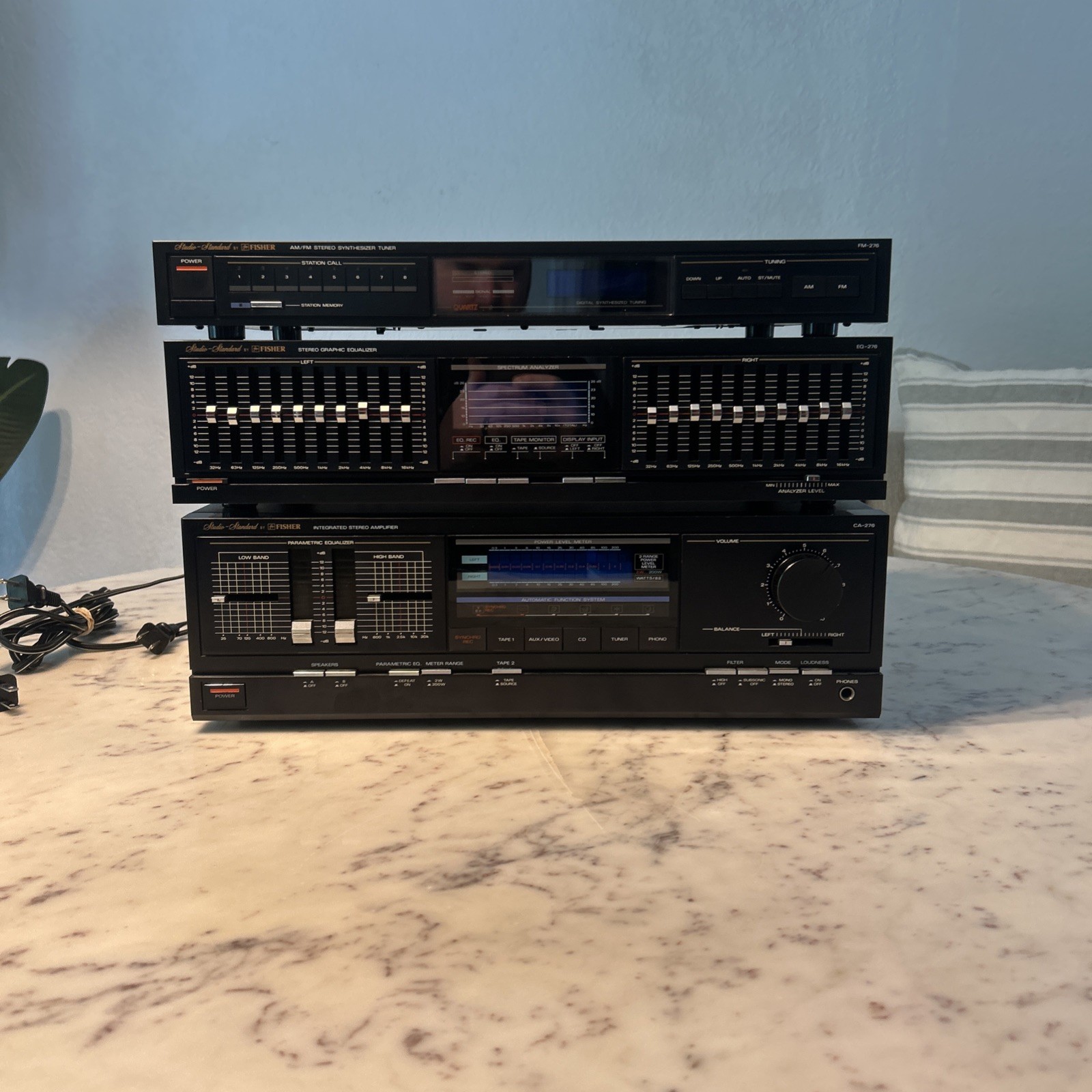 Fisher CA-276 S + EQ-FM-276 and eq-276. 3 lot set.