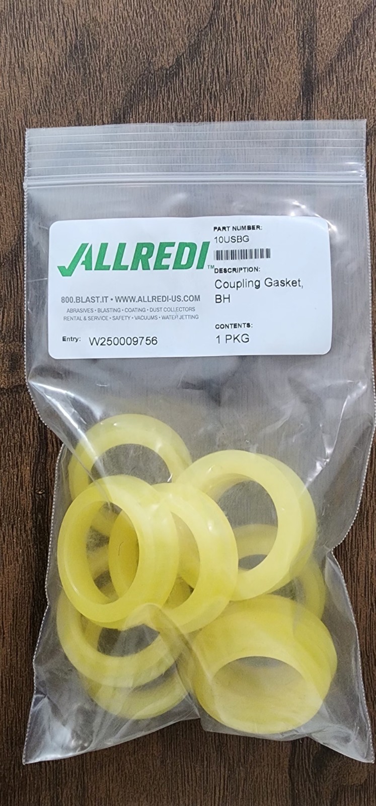 Heavy Duty Sandblast Blast Hose Quick Coupling Sbg-u Urethane Gasket 10 Pack