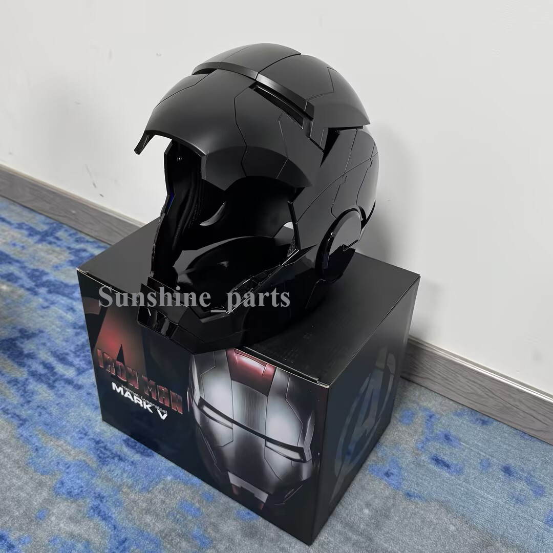 2025 Autoking Iron Man Black MK5 Helmet Electronic Wearable Voice-control Mask