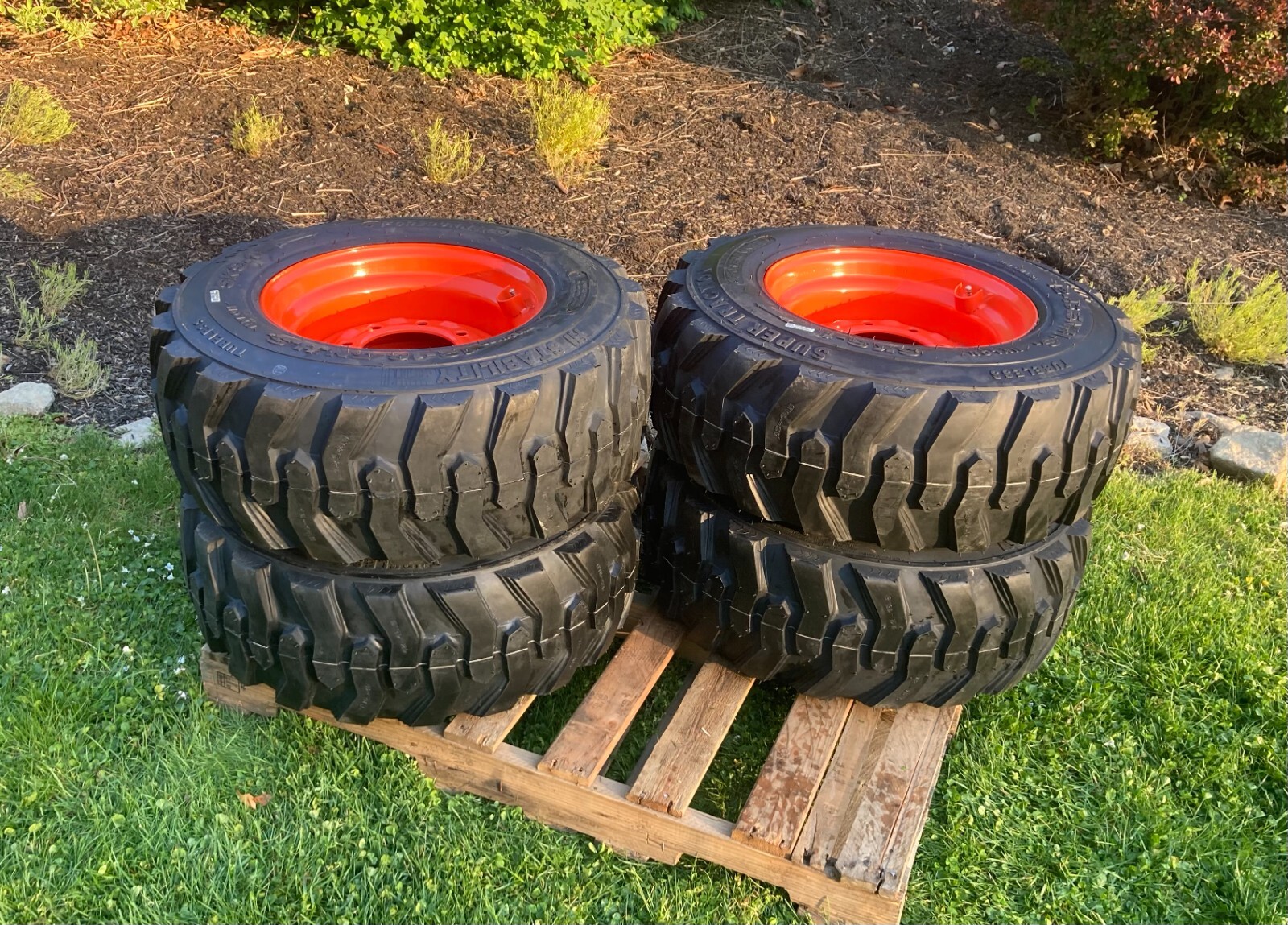 4-12-16.5 Skid Steer Tires/Wheels for Bobcat S220, S250, S300, S630, S650 & more